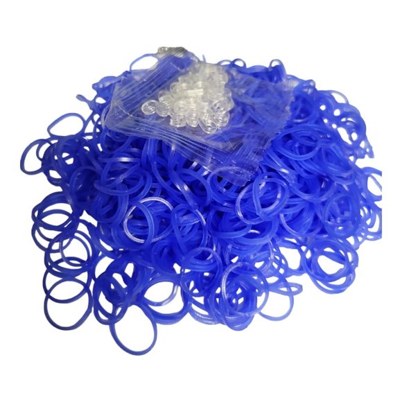 Neon Blue Rubber bands  Hot Blue - Picture 1 of 3